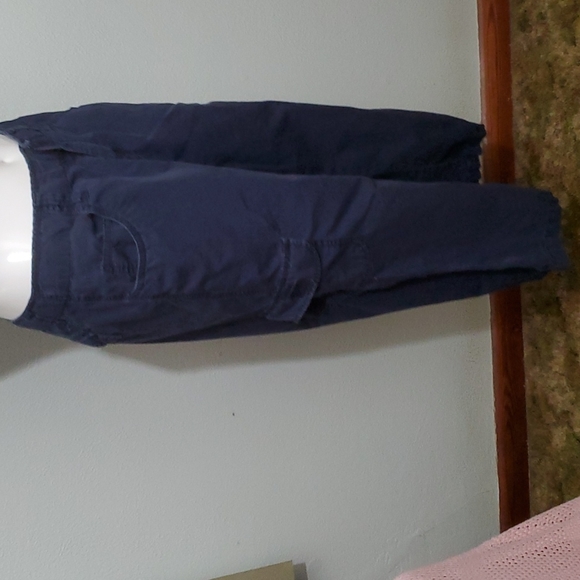 CARIBBEAN JOE Women's Navy Blue 7-Pocket Capris-Velcro-EUC-Sz 8 - Picture 6 of 17